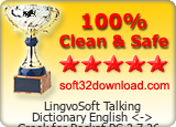 LingvoSoft Talking Dictionary English <-> Greek for Pocket PC 2.7.26 Clean & Safe award